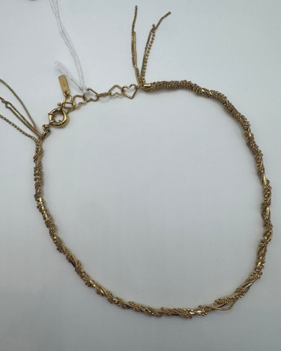 Hand-Woven Gold Chain Necklace