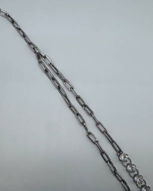 Two-in-One Rhinestone Metal Bracelet or Necklace