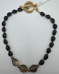Cristina V. Smoky Quartz Silk Cord Necklace