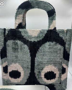 Handmade 100% Silk & Velvet Bag