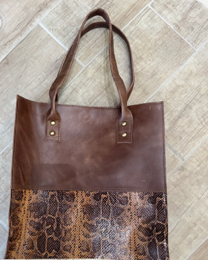 Brown Leather Tote Bag