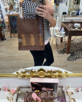 Brown Leather Tote Bag