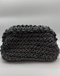 Gray Crocheted Clutch