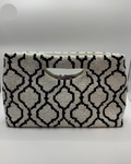 Black & White Geometric Pattern Clutch