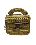 Yellow & Gold Crocheted Bag