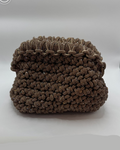 Brown Chunky Crocheted Clutch