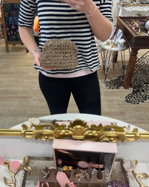 Brown Chunky Crocheted Clutch