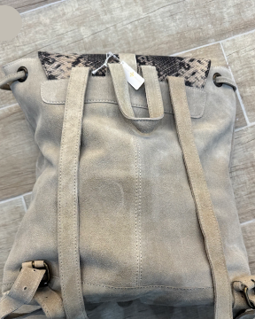 Snakeskin & Python Print Backpack