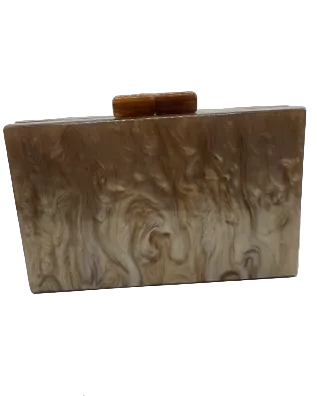 Zebra Print Box Clutch
