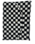 Cowhide Checkered Pattern Clutch