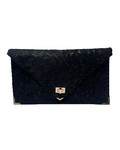 Handmade Leather & Suede Envelope Clutch