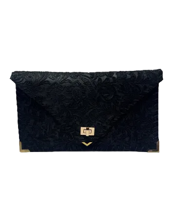 Handmade Leather & Suede Envelope Clutch