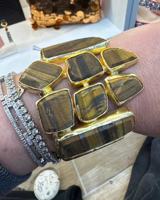 Tiger's Eye Statement Cuff