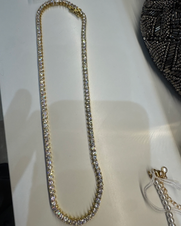 Goldfield Cubic Zirconia Tennis Necklace