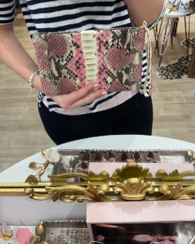 The Penelope · Pink & Brown Python