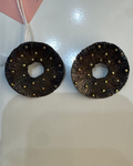 Silver Urchin Statement Earrings