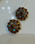 Vintage Rhinestone Clip-On Earrings