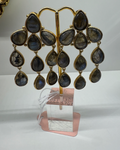 Gold & Labradorite Statement Earrings