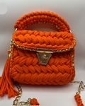 Orange Crochet Bag