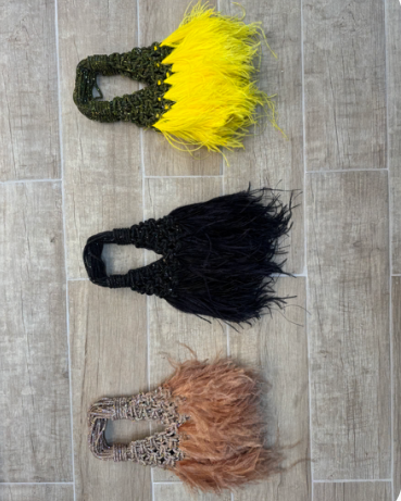 Black Feather Tote Bag