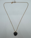 14K Gold Black Moonstone Chain Necklace