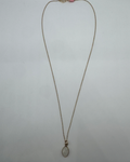 Moonstone Evil Eye Gold Chain Necklace