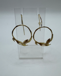 Greek Gold Plated Olive Motif Earrings