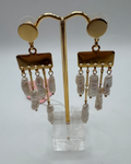 Freshwater Pearl Gold Plated Dangle Earrings