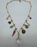 Vintage Gold Plated Charm Necklace