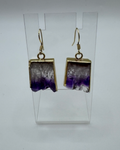 Pre-Loved Amethyst Slab Earrings