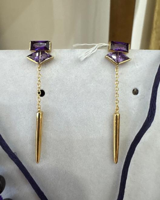 Vita 18K Gold Plated Drop Earrings