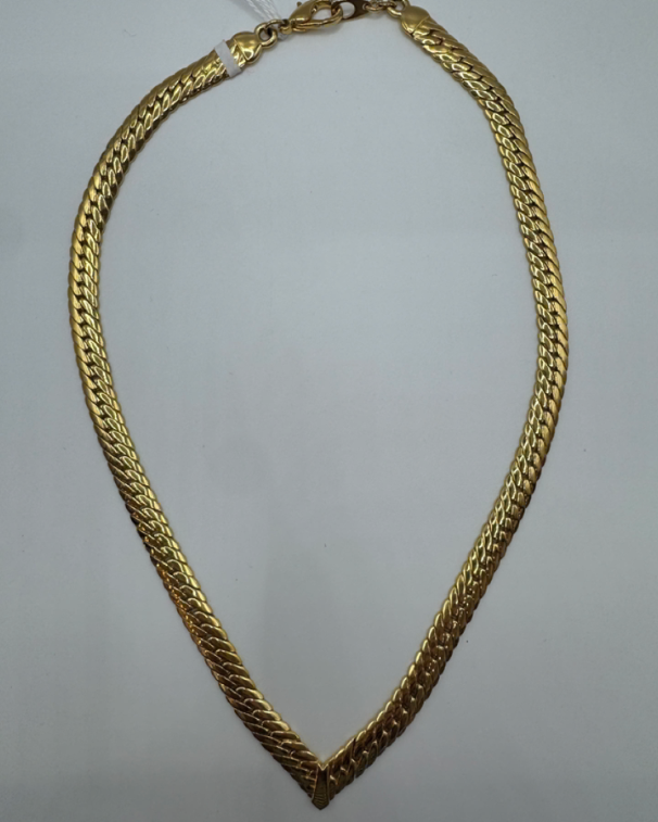 Vintage Joan Rivers Chevron Necklace