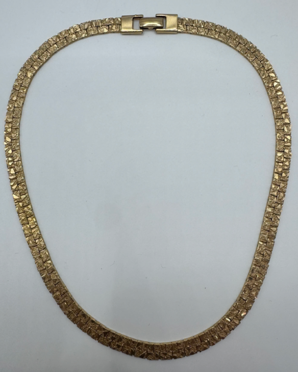 Vintage Gold Nugget Collar