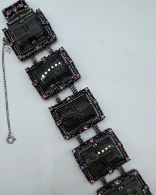 Sarah Coventry Midnight Magic Rhinestone Bracelet