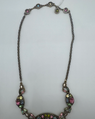 1950s Holly Craft Fruit Salad Necklace