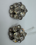 Rhinestone Vintage Cluster Clip Earrings
