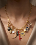 One-of-a-Kind Vintage Charm Necklace