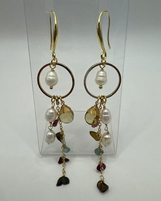 Gold-Plated French Hook Earrings