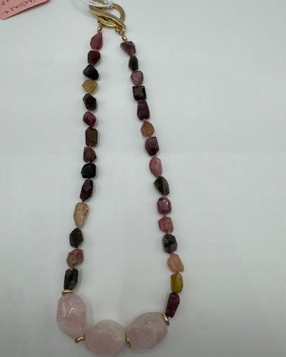 Cristina V. Tourmaline Rose Quartz Necklace