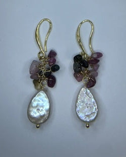 Gold Plated Pearl Earrings