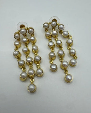 Pearl Goled-Plated Earring