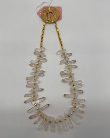 Quartz Gold-Plated Necklace