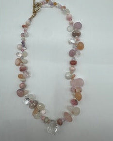 Rose Quartz Gold-Plated Necklace