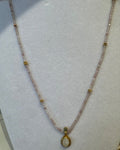 Strawberry Quartz Moonstone Necklace