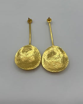 Abalone Gold-Plated Earrings