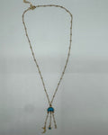 Gold-Plated Moon Star Necklace