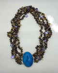 Vintage Gemstone Beaded Necklace