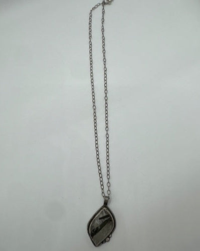 Kate Sydney Tourmaline Silver Necklace (One of a Kind)