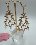 Brass Plated Gold Fairy Earrings