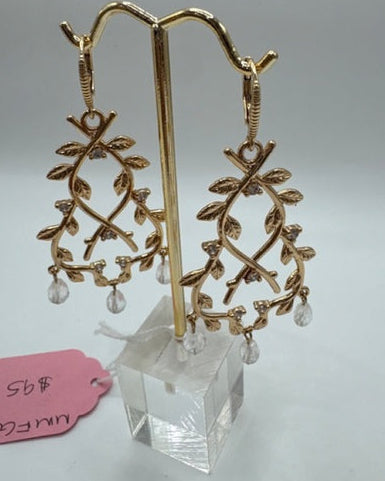 Brass Plated Gold Fairy Earrings